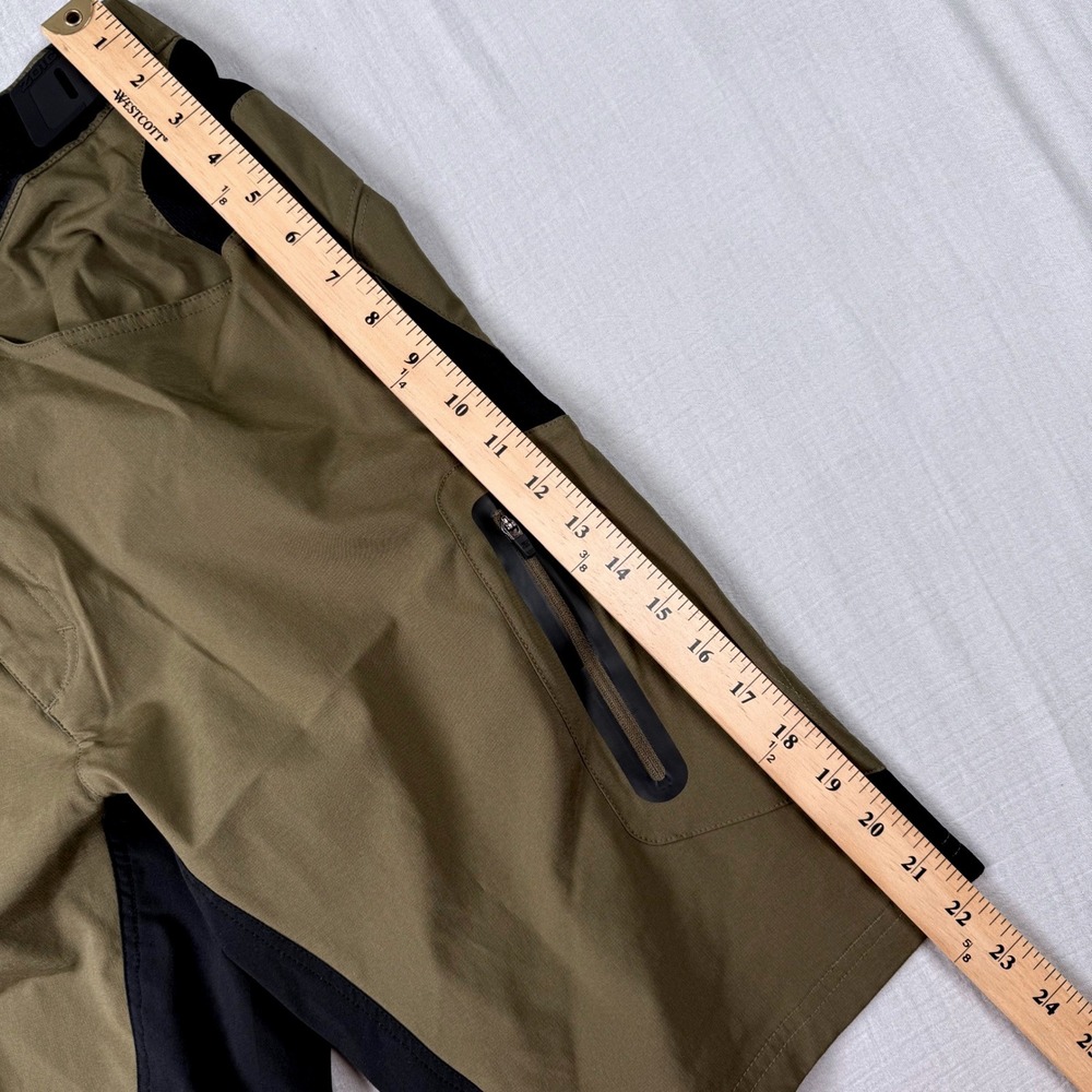 Zoic Mens Ether Mountain Bike Shorts Olive Green Black Size Medium MTB Cycling - Picture 6 of 7
